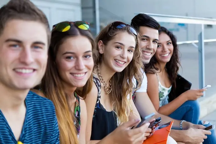 Grupo de adolescentes